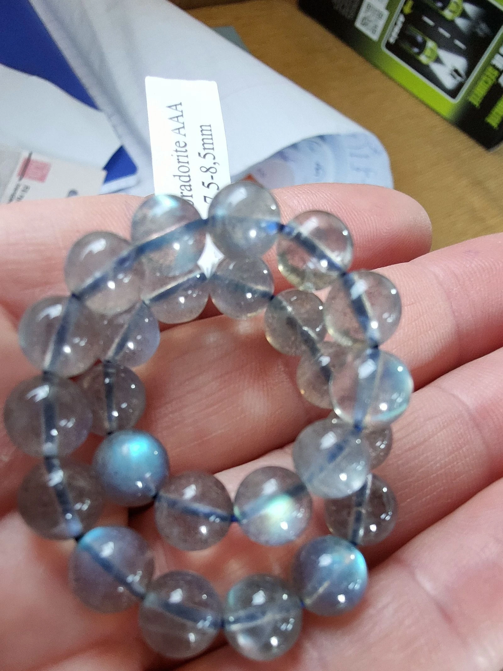 Un brazalete de labradorita AAA – photo 3